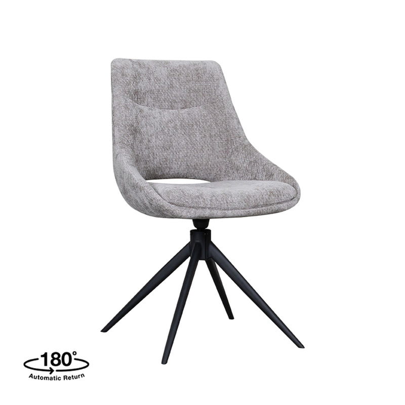 Eetkamerstoel Marlow Stone Elite Draaibaar 48x63x86 cm-Eetkamerstoelen-LABEL51