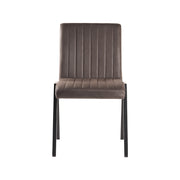 Eetkamerstoel Matz Antraciet Microvezel 50x60x86 cm-Eetkamerstoelen-LABEL51