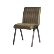 Eetkamerstoel Matz Army Microvezel 50x60x86 cm-Eetkamerstoelen-LABEL51