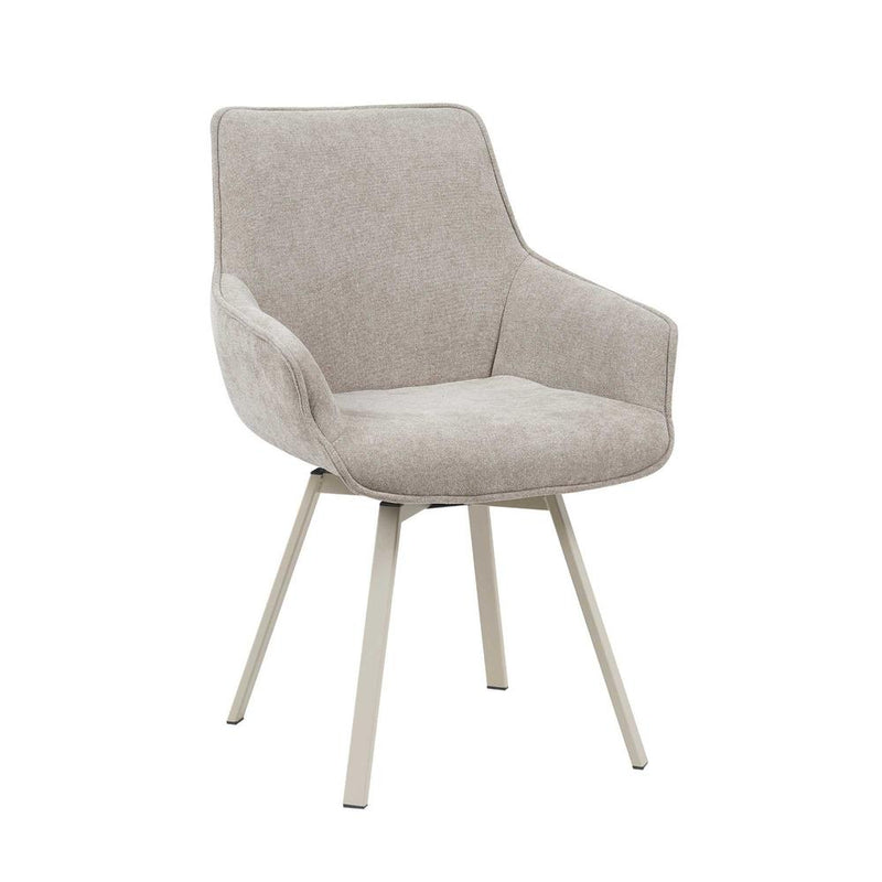 Eetkamerstoel Mees Taupe 57x62.5x86.5 cm-Eetkamerstoelen-Starfurn