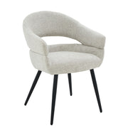 Eetkamerstoel Megan Beige 58 cm 58x62x85 cm-Eetkamerstoelen-Livingfurn