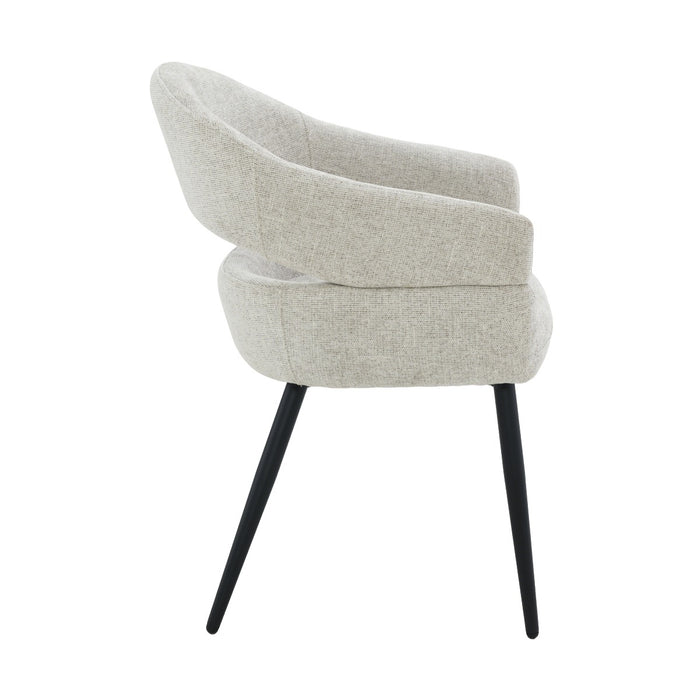 Eetkamerstoel Megan Beige 58 cm 58x62x85 cm-Eetkamerstoelen-Livingfurn