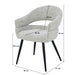 Eetkamerstoel Megan Bisque Oasis 58 cm-Eetkamerstoelen-Livingfurn