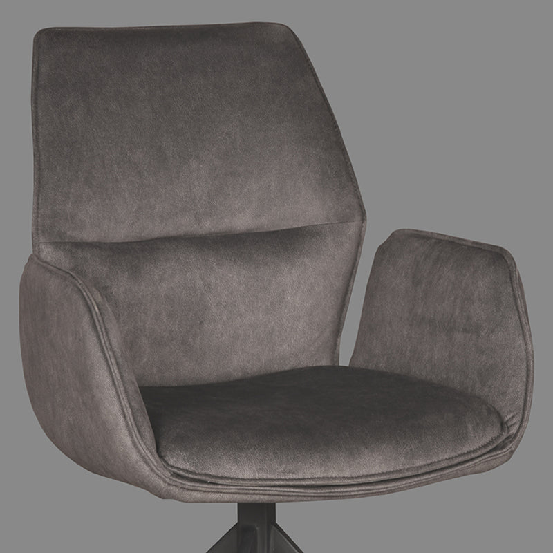 Eetkamerstoel Mellow Antraciet Cosmo Draaibaar 58x63x92 cm-Eetkamerstoelen-LABEL51