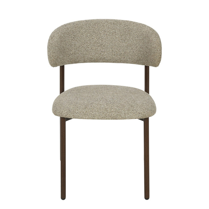 Eetkamerstoel Micah Beige 54 cm 54.5x58x78 cm-Eetkamerstoelen-Livingfurn