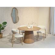 Eetkamerstoel Micah Hush Eiken 54 cm 54.4x58x78 cm-Eetkamerstoelen-Livingfurn
