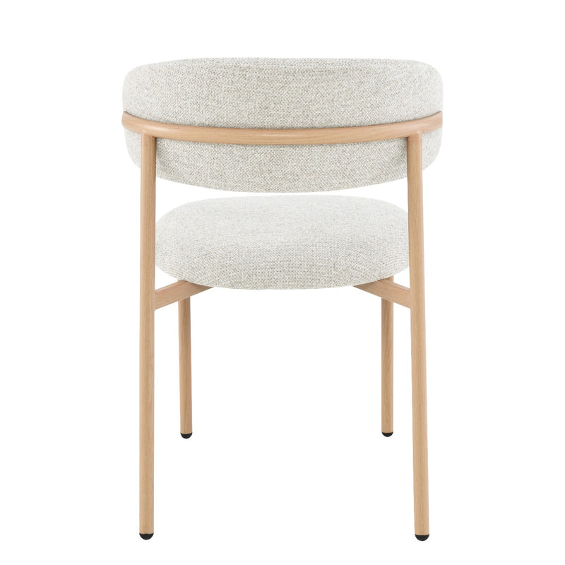 Eetkamerstoel Micah Hush Eiken 54 cm 54.4x58x78 cm-Eetkamerstoelen-Livingfurn