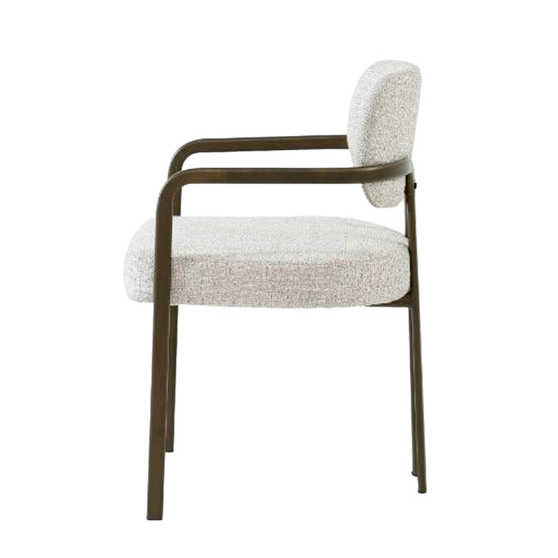 Eetkamerstoel Milan Beige 55 cm 55x53.5x80.5 cm-Eetkamerstoelen-Livingfurn