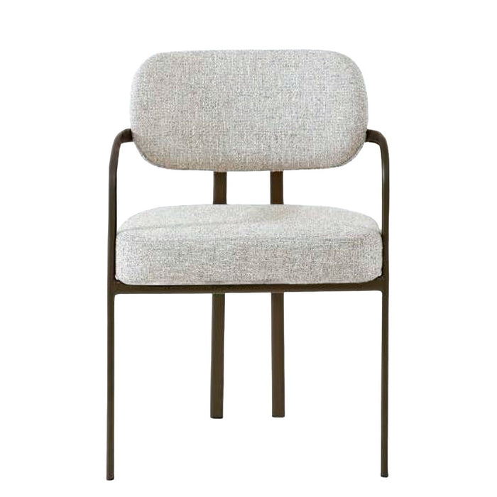 Eetkamerstoel Milan Beige 55 cm-Eetkamerstoelen-Livingfurn