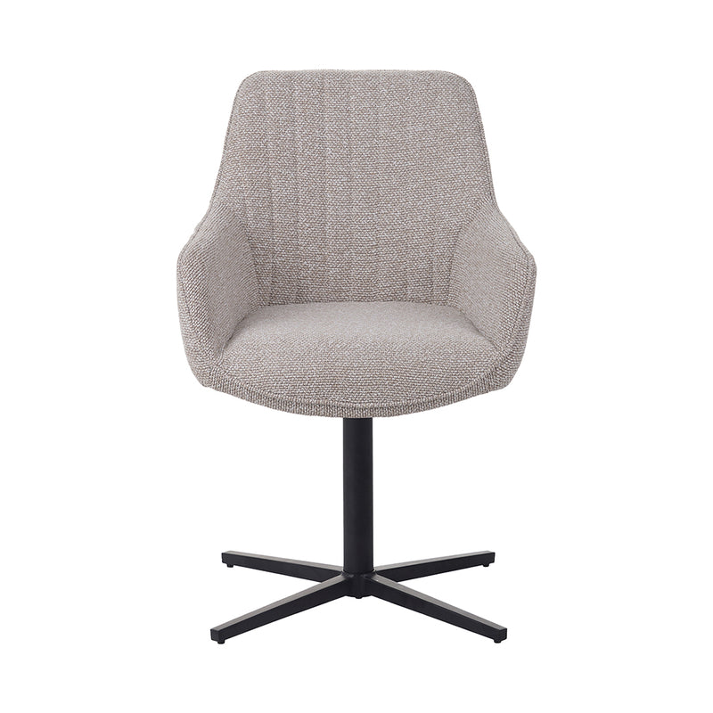 Eetkamerstoel Mira Naturel Royal Boucle One size 58x62x85 cm-Eetkamerstoelen-LABEL51