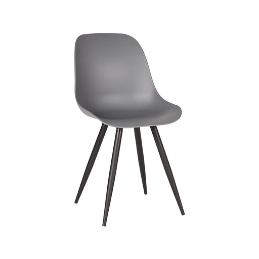 Eetkamerstoel Monza Antraciet PP 46x54x88 cm-Eetkamerstoelen-LABEL51