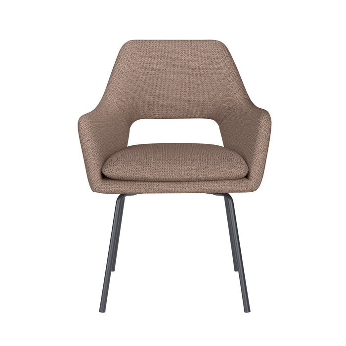 Eetkamerstoel Mos Polyester Taupe – productaanzicht