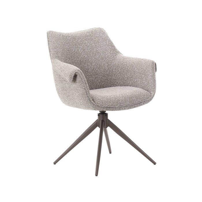 Eetkamerstoel Narumi Mushroom Royal Boucle Brons 64x62x85 cm-Eetkamerstoelen-LABEL51