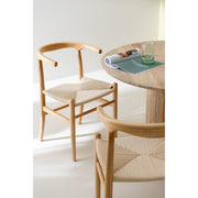 Eetkamerstoel Naturel Beech hout 56 cm 56x52x79 cm-Eetkamerstoelen-J-Line