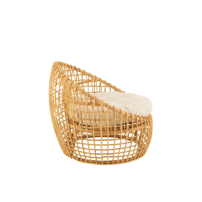 Eetkamerstoel Naturel Linnen 84 cm 84x79x67 cm-Kussens-J-Line