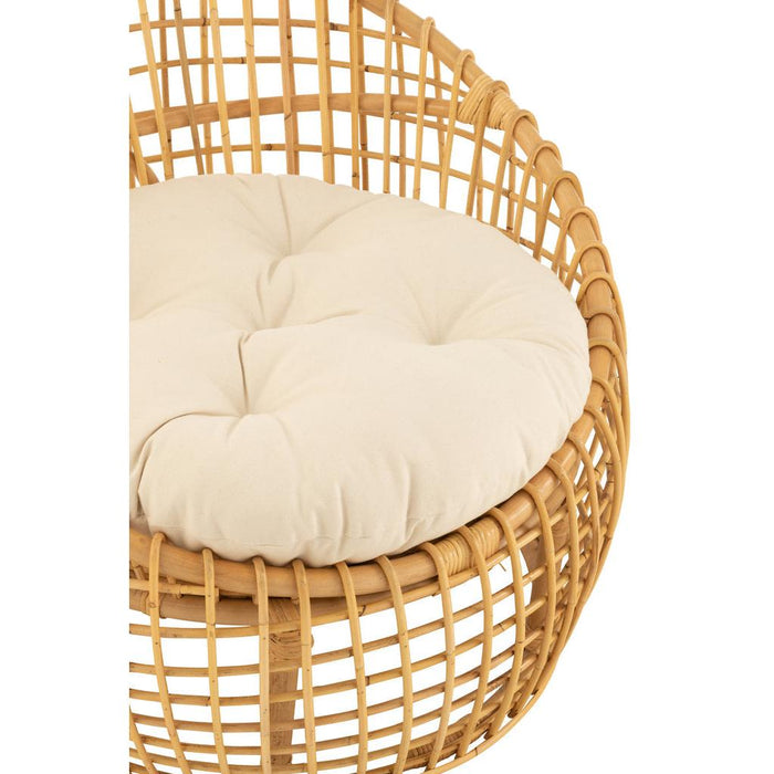 Eetkamerstoel Naturel Linnen 84 cm 84x79x67 cm-Kussens-J-Line