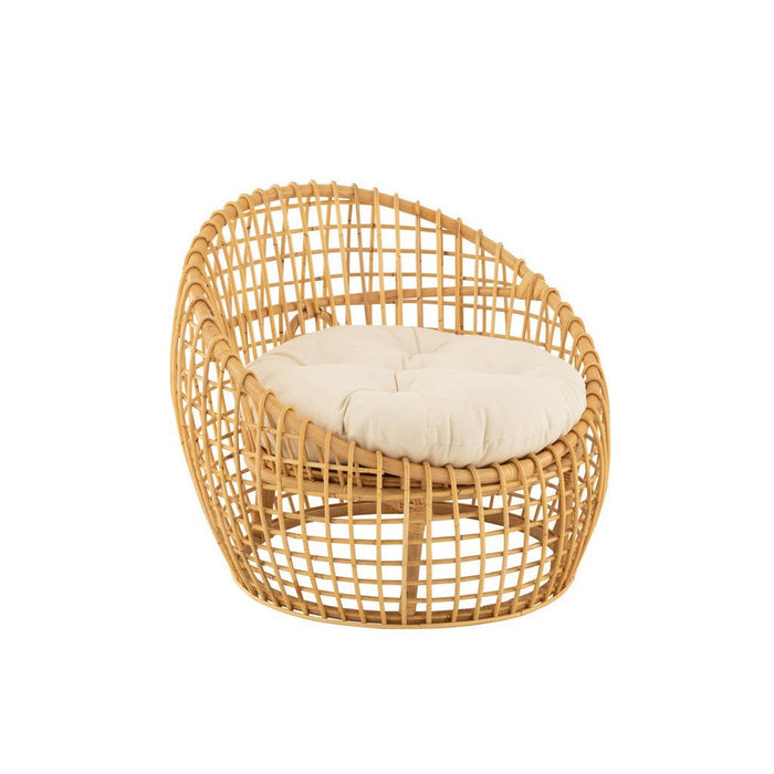 Eetkamerstoel Naturel Linnen 84 cm 84x79x67 cm-Kussens-J-Line