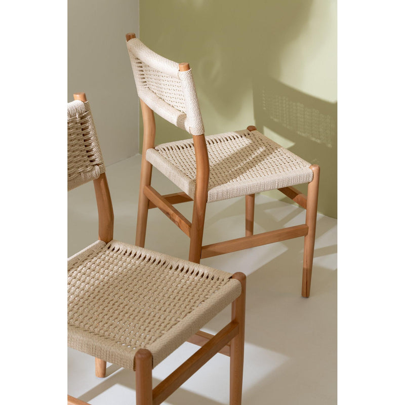 Eetkamerstoel Naturel Paper 50 cm 50x46x87 cm-Eetkamerstoelen-J-Line