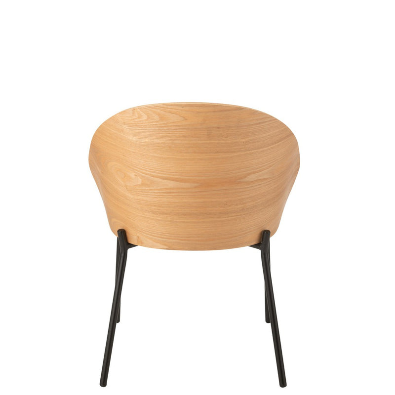 Eetkamerstoel Naturel Polyester 54 cm 54.2x53.5x74.6 cm-Eetkamerstoelen-J-Line