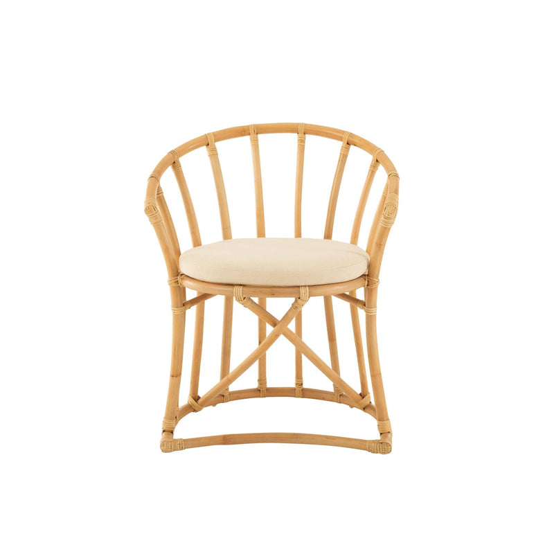 Eetkamerstoel Naturel Polyester 61 cm 61x60x70 cm-Kussens-J-Line