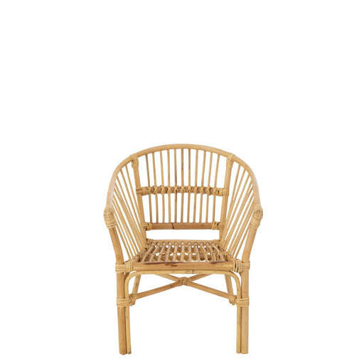 Eetkamerstoel Naturel Rotan 44 cm Rotan 44x41x52 cm-Eetkamerstoelen-J-Line