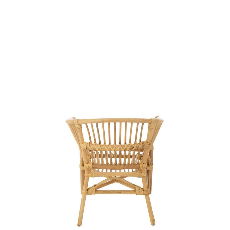 Eetkamerstoel Naturel Rotan 44 cm Rotan 44x41x52 cm-Eetkamerstoelen-J-Line