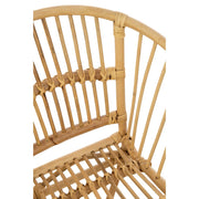 Eetkamerstoel Naturel Rotan 44 cm Rotan 44x41x52 cm-Eetkamerstoelen-J-Line