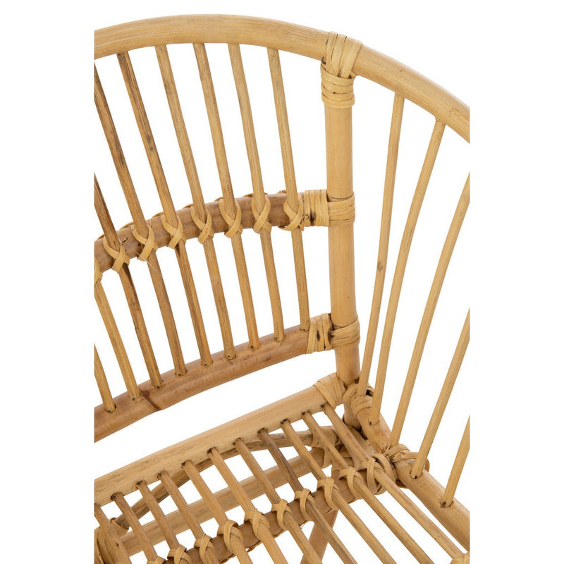 Eetkamerstoel Naturel Rotan 44 cm Rotan 44x41x52 cm-Eetkamerstoelen-J-Line