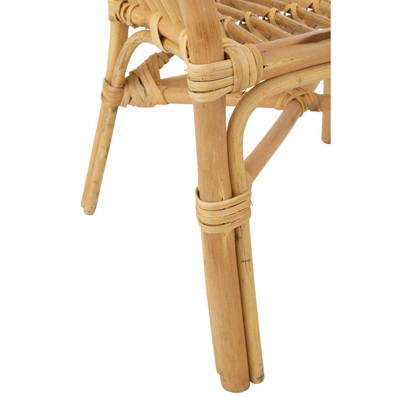 Eetkamerstoel Naturel Rotan 44 cm Rotan 44x41x52 cm-Eetkamerstoelen-J-Line