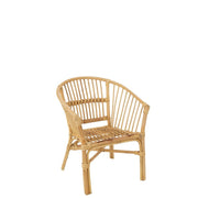Eetkamerstoel Naturel Rotan 44 cm Rotan 44x41x52 cm-Eetkamerstoelen-J-Line
