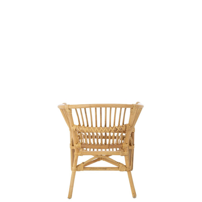 Eetkamerstoel Naturel Rotan 44 cm - Rotan-Eetkamerstoelen-J-Line