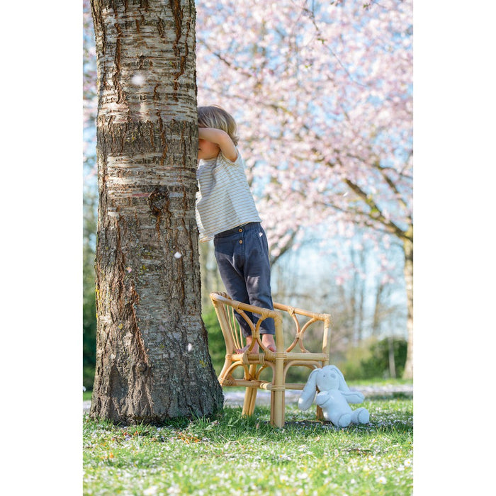 Eetkamerstoel Naturel Rotan 44 cm - Rotan-Eetkamerstoelen-J-Line