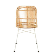 Eetkamerstoel Naturel Rotan 44 cm Rotan,ijzer 44.5x58x88 cm-Eetkamerstoelen-J-Line