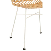 Eetkamerstoel Naturel Rotan 44 cm Rotan,ijzer 44.5x58x88 cm-Eetkamerstoelen-J-Line