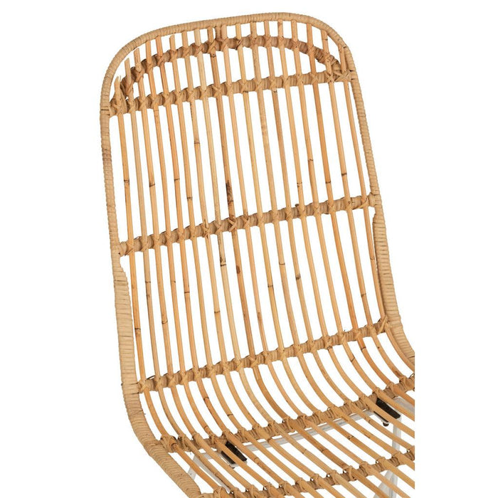 Eetkamerstoel Naturel Rotan 44 cm - Rotan,ijzer-Eetkamerstoelen-J-Line