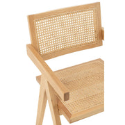 Eetkamerstoel Naturel Rotan 59 cm 59x52x80 cm-Eetkamerstoelen-J-Line