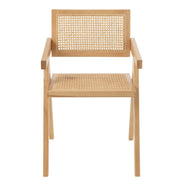 Eetkamerstoel Naturel Rotan 59 cm 59x52x80 cm-Eetkamerstoelen-J-Line