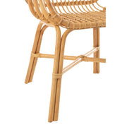 Eetkamerstoel Naturel Rotan 60 cm 60x57x79 cm-Eetkamerstoelen-J-Line