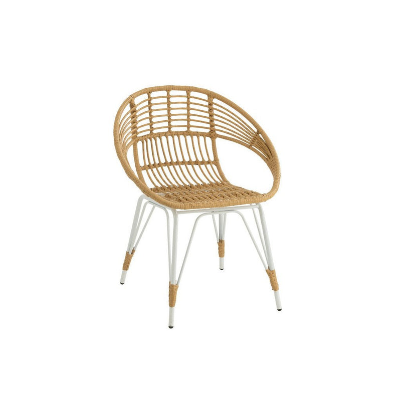 Eetkamerstoel Naturel Rotan 62 cm 61.5x64x79 cm-Eetkamerstoelen-J-Line