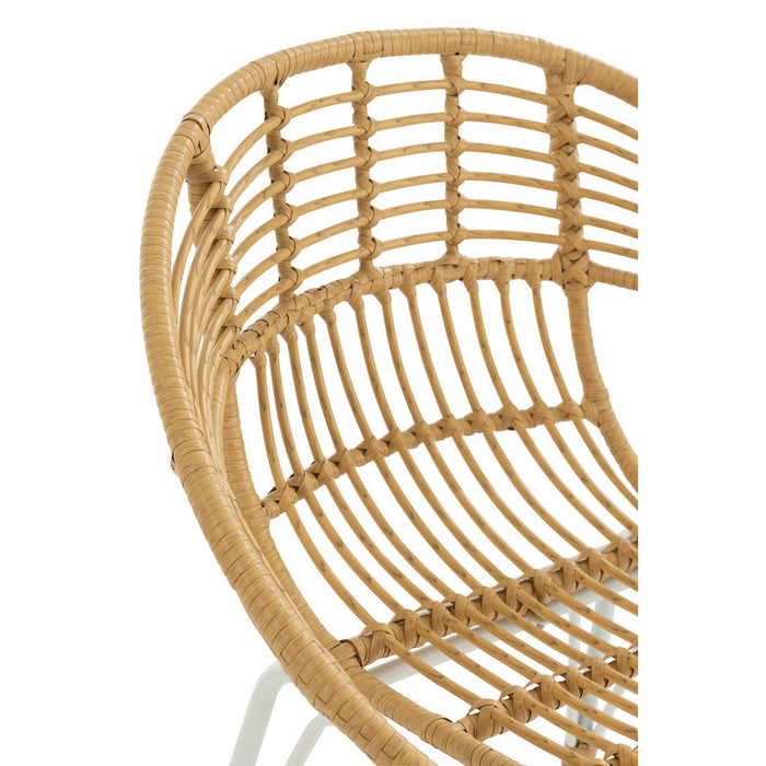 Eetkamerstoel Naturel Rotan 62 cm-Eetkamerstoelen-J-Line