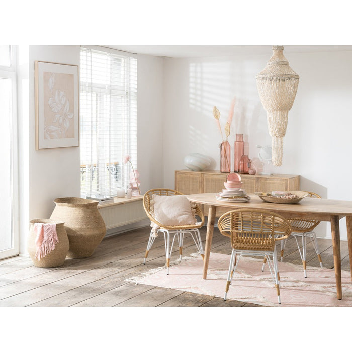 Eetkamerstoel Naturel Rotan 62 cm-Eetkamerstoelen-J-Line