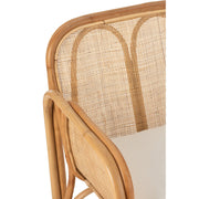 Eetkamerstoel Naturel Rotan 63 cm 63x65x65 cm-Kussens-J-Line