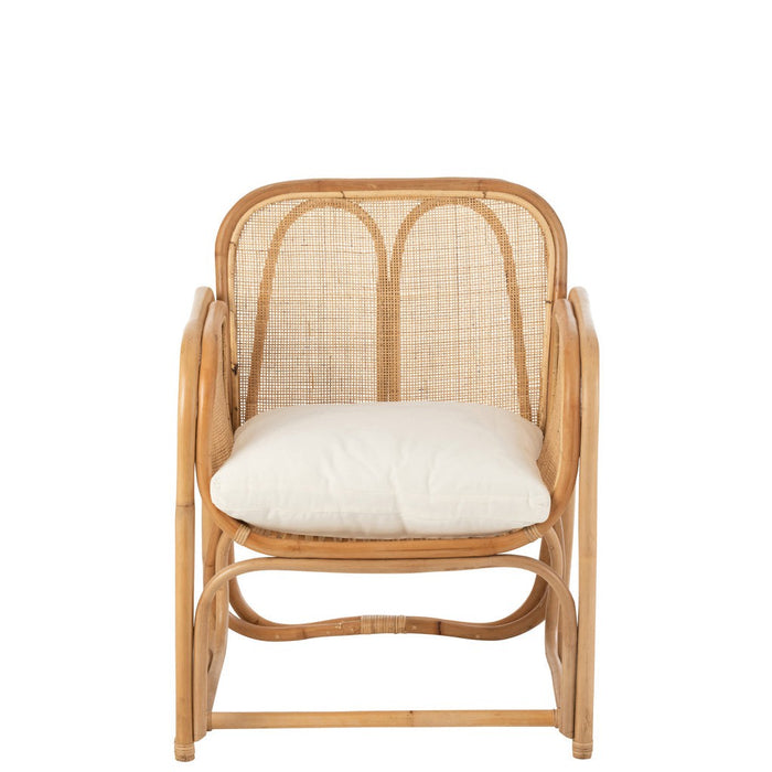 Eetkamerstoel Naturel Rotan 63 cm-Eetkamerstoelen-J-Line