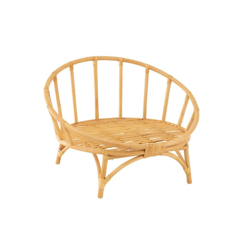 Eetkamerstoel Naturel Rotan 98 cm 98x98x70 cm-Kussens-J-Line