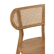 Eetkamerstoel Naturel Teakhout 40 cm 40x48x80 cm-Eetkamerstoelen-J-Line
