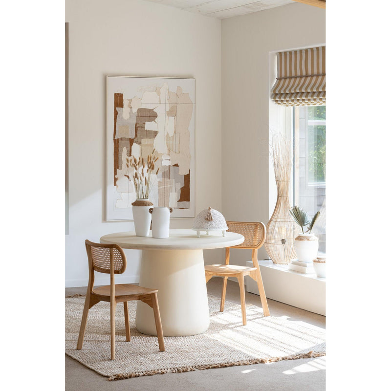 Eetkamerstoel Naturel Teakhout 40 cm 40x48x80 cm-Eetkamerstoelen-J-Line