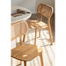 Eetkamerstoel Naturel Teakhout 40 cm-Eetkamerstoelen-J-Line