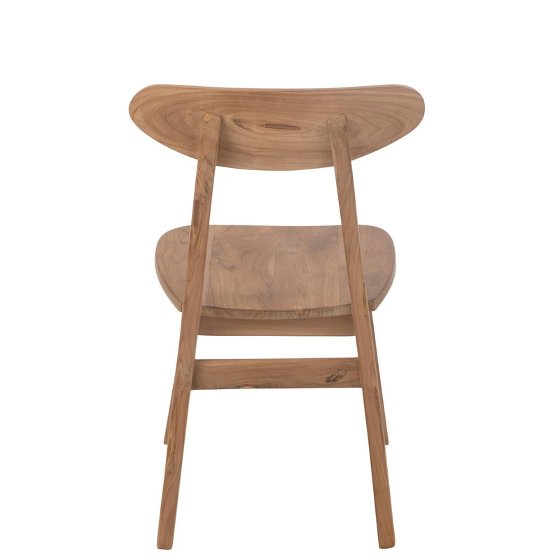 Eetkamerstoel Naturel Teakhout 50 cm 50x49x78.5 cm-Eetkamerstoelen-J-Line