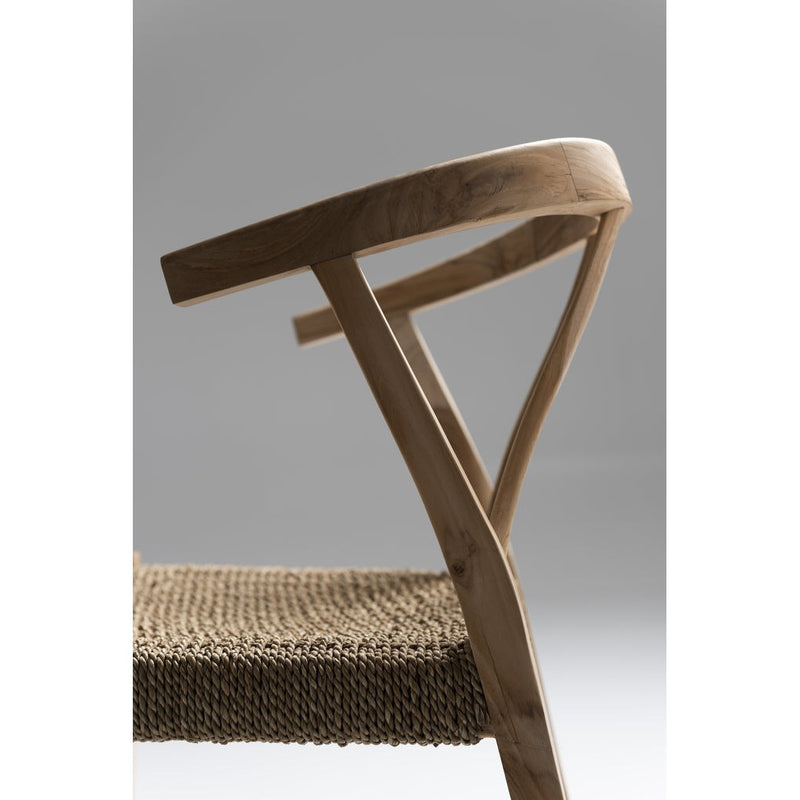 Eetkamerstoel Naturel Teakhout 53 cm 53x50x81 cm-Eetkamerstoelen-J-Line