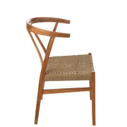Eetkamerstoel Naturel Teakhout 53 cm 53x50x81 cm-Eetkamerstoelen-J-Line